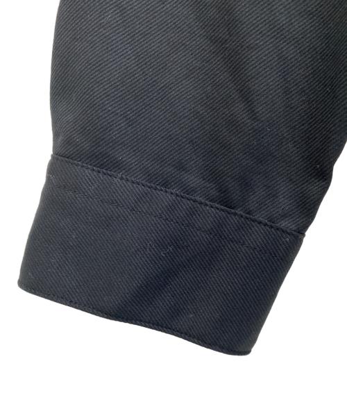 BLACK LABEL CRESTBRIDGE（ブラックレーベル クレストブリッジ）BLACK LABEL CRESTBRIDGE (ブラックレーベル クレストブリッジ) パーシャルチェックツイルジャージーシャツ ブラック サイズ:Lの古着・服飾アイテム