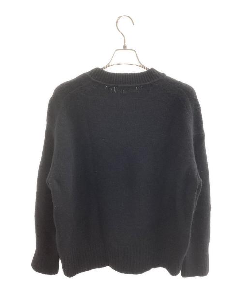 GALERIE VIE（ギャルリーヴィー）GALERIE VIE (ギャルリーヴィー) ファインウール クルーネックプルオーバー ブラック サイズ:Sの古着・服飾アイテム