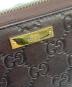 中古・古着 GUCCI (グッチ) ラウンドファスナー財布 ダークブラウン：11000円