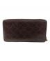 GUCCI (グッチ) ラウンドファスナー財布 ダークブラウン：11000円