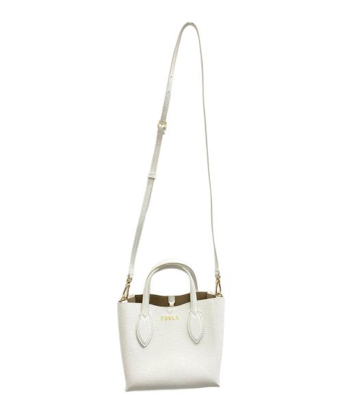 FURLA（フルラ）FURLA (フルラ) 2WAYショルダーバッグ ホワイトの古着・服飾アイテム