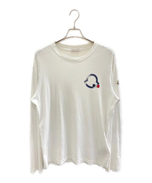 MONCLER（モンクレール）MONCLER (モンクレール) ロングスリーブカットソー ホワイト サイズ:Sの古着・服飾アイテム