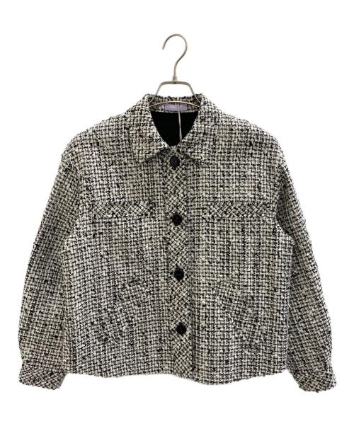 TOCCA（トッカ）TOCCA (トッカ) ツイードジャケット ホワイト×ブラック サイズ:Free 未使用品の古着・服飾アイテム