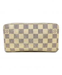 LOUIS VUITTON（ルイ ヴィトン）の古着「ダミエ・アズール　ジッピー ウォレット」｜ベージュ