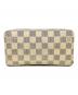 LOUIS VUITTON（ルイ ヴィトン）の古着「ダミエ・アズール　ジッピー ウォレット」｜ベージュ