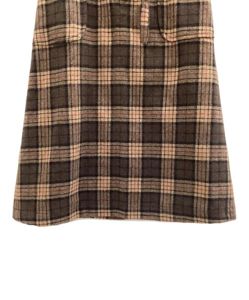 Dot and Stripes（ドットアンドストライプ）Dot and Stripes (ドットアンドストライプ) スカート ブラウン サイズ:Freeの古着・服飾アイテム