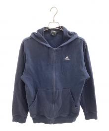 adidas（アディダス）の古着「ジップパーカー」｜ネイビー
