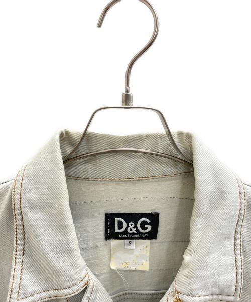 DOLCE & GABBANA（ドルチェ＆ガッバーナ）DOLCE & GABBANA (ドルチェ＆ガッバーナ) デニムジャケット スカイブルー サイズ:Sの古着・服飾アイテム