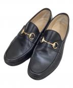 GUCCIグッチ）の古着「ホースビットローファー」｜ブラック