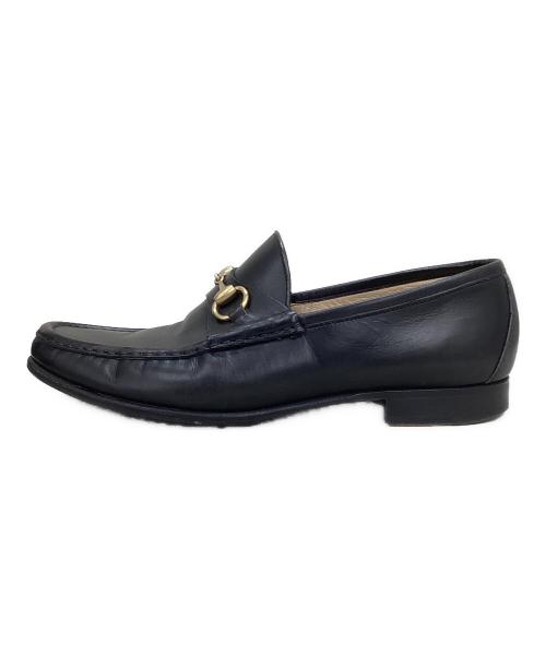 GUCCI（グッチ）GUCCI (グッチ) ホースビットローファー ブラック サイズ:42 1/2の古着・服飾アイテム