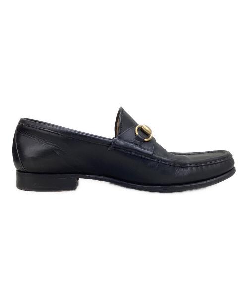 GUCCI（グッチ）GUCCI (グッチ) ホースビットローファー ブラック サイズ:42 1/2の古着・服飾アイテム