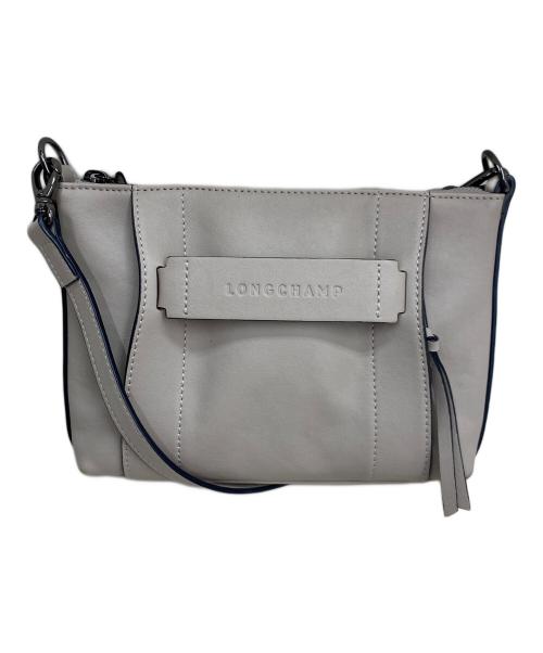 LONGCHAMP（ロンシャン）LONGCHAMP (ロンシャン) ロンシャン3D S トップハンドルバッグ グレーの古着・服飾アイテム