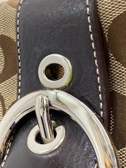 COACH（コーチ）COACH (コーチ) シグネチャー　ワンショルダーバッグ ブラウンの古着・服飾アイテム