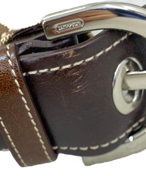 COACH（コーチ）COACH (コーチ) シグネチャー　ワンショルダーバッグ ブラウンの古着・服飾アイテム
