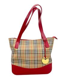 Burberry's（バーバリーズ）の古着「トートバッグ　ノバチェック」｜ブラウン×レッド