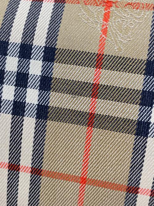 Burberry's（バーバリーズ）Burberry's (バーバリーズ) トートバッグ　ノバチェック ブラウン×レッドの古着・服飾アイテム