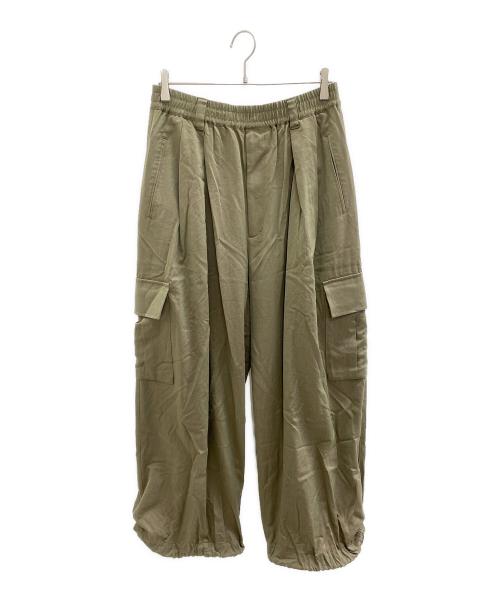 MAISON SPECIAL（メゾンスペシャル）MAISON SPECIAL (メゾンスペシャル) 23AW Prime-Wide Wool Chambray Cargo Pants グリーン サイズ:02（L）の古着・服飾アイテム