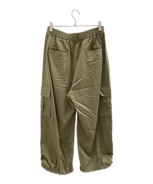 MAISON SPECIAL（メゾンスペシャル）MAISON SPECIAL (メゾンスペシャル) 23AW Prime-Wide Wool Chambray Cargo Pants グリーン サイズ:02（L）の古着・服飾アイテム
