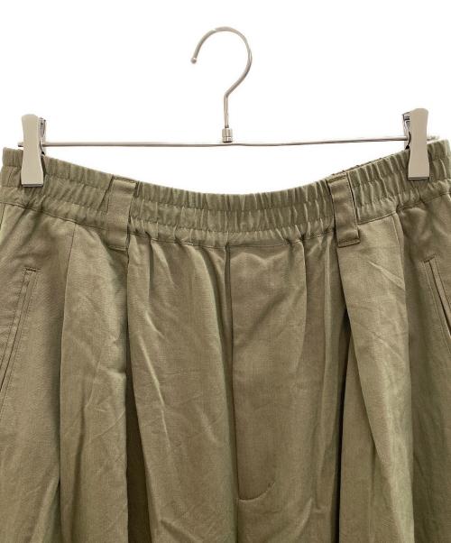 MAISON SPECIAL（メゾンスペシャル）MAISON SPECIAL (メゾンスペシャル) 23AW Prime-Wide Wool Chambray Cargo Pants グリーン サイズ:02（L）の古着・服飾アイテム