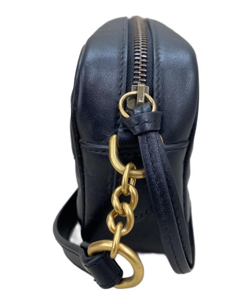 GUCCI（グッチ）GUCCI (グッチ) GGマーモント キルティング ミニバッグ / スモールカメラバッグ ブラックの古着・服飾アイテム