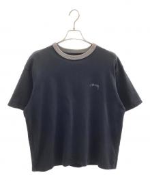 stussy（ステューシー）の古着「Ss Ringer Tee（リンガーTシャツ）」｜ブラック×グレー