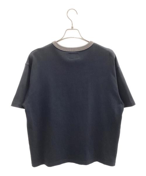stussy（ステューシー）stussy (ステューシー) Ss Ringer Tee（リンガーTシャツ） ブラック×グレー サイズ:Mの古着・服飾アイテム