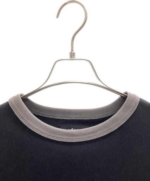 stussy（ステューシー）stussy (ステューシー) Ss Ringer Tee（リンガーTシャツ） ブラック×グレー サイズ:Mの古着・服飾アイテム