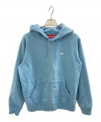 SUPREMEシュプリーム）の古着「Small Box Zip Up Hooded Sweatshirt ’Lite Blue’」｜スカイブルー