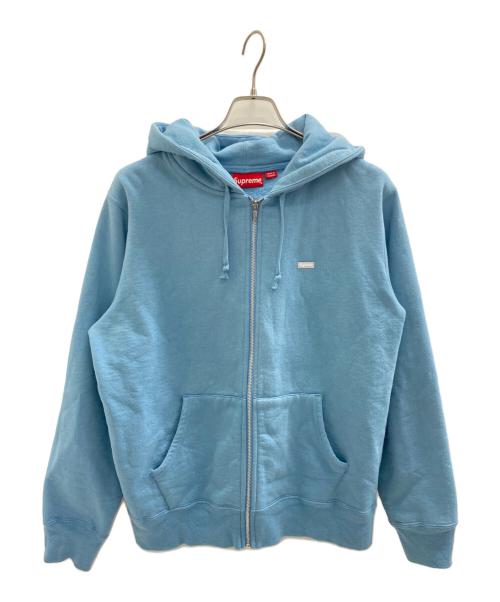 SUPREME（シュプリーム）SUPREME (シュプリーム) Small Box Zip Up Hooded Sweatshirt ’Lite Blue’ スカイブルー サイズ:Mの古着・服飾アイテム