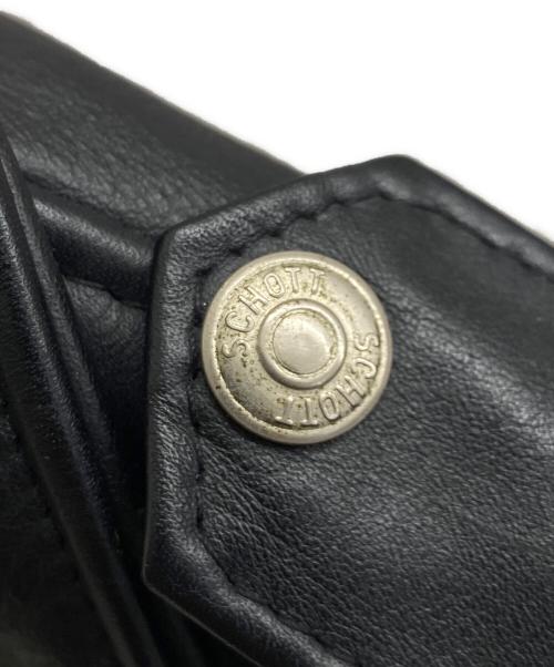 PERFECTO by Schott（パーフェクト バイ ショット）PERFECTO by Schott (パーフェクト バイ ショット) ダブルライダースジャケット ブラック サイズ:38の古着・服飾アイテム
