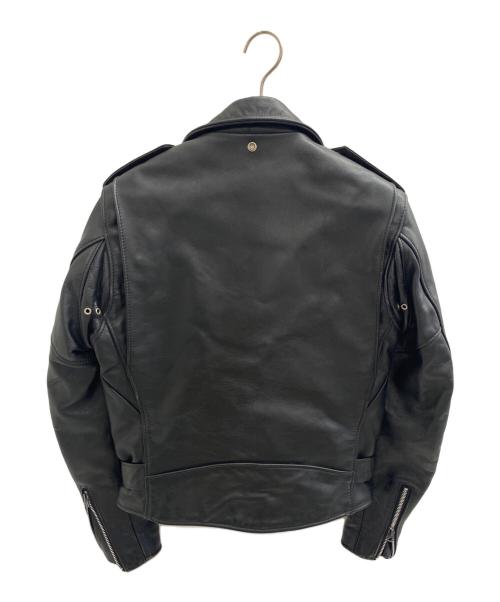 PERFECTO by Schott（パーフェクト バイ ショット）PERFECTO by Schott (パーフェクト バイ ショット) ダブルライダースジャケット ブラック サイズ:38の古着・服飾アイテム