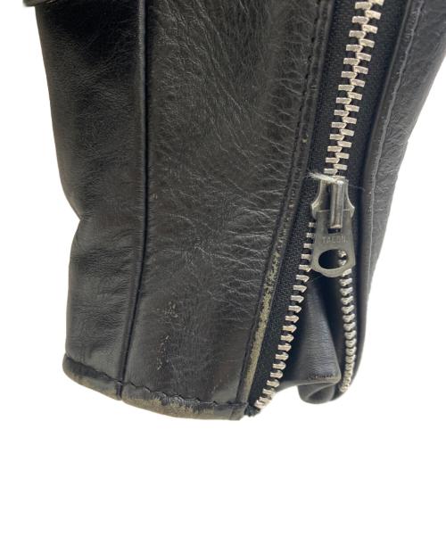 PERFECTO by Schott（パーフェクト バイ ショット）PERFECTO by Schott (パーフェクト バイ ショット) ダブルライダースジャケット ブラック サイズ:38の古着・服飾アイテム