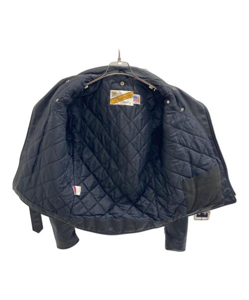 PERFECTO by Schott（パーフェクト バイ ショット）PERFECTO by Schott (パーフェクト バイ ショット) ダブルライダースジャケット ブラック サイズ:38の古着・服飾アイテム