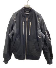 DIESEL（ディーゼル）の古着「ボンバージャケット」｜ブラック