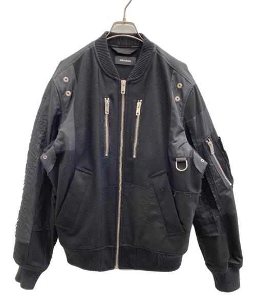 DIESEL（ディーゼル）DIESEL (ディーゼル) ボンバージャケット ブラック サイズ:Lの古着・服飾アイテム