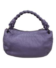 BOTTEGA VENETA（ボッテガベネタ）の古着「ホーボーハンドバッグ」｜パープル