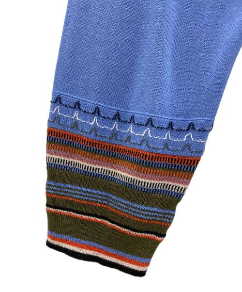 PS Paul Smith（ＰＳポールスミス）PS Paul Smith (ＰＳポールスミス) 薄手カーディガン ブルー サイズ:Mの古着・服飾アイテム
