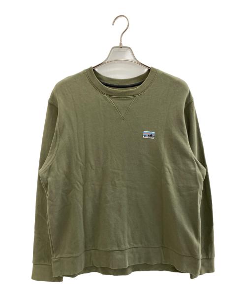 Patagonia（パタゴニア）Patagonia (パタゴニア) デイリー・クルーネック・スウェットシャツ カーキ サイズ:Mの古着・服飾アイテム