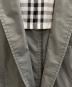 中古・古着 BURBERRY BLACK LABEL (バーバリーブラックレーベル) 2Bジャケット グレー サイズ:L：6000円