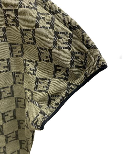 FENDI（フェンディ）FENDI (フェンディ) ズッカ柄半袖ポロシャツ グレー サイズ:40の古着・服飾アイテム