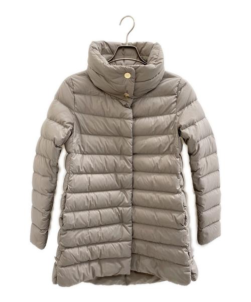 HERNO（ヘルノ）HERNO (ヘルノ) Aライン フーデッド ダウンコート ライトグレー サイズ:L (42)の古着・服飾アイテム