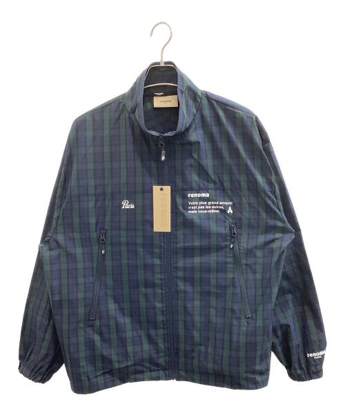 renoma（レノマ）renoma (レノマ) ゴルフウェア(トップス) グリーン×ネイビー サイズ:L 未使用品の古着・服飾アイテム