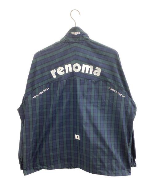renoma（レノマ）renoma (レノマ) ゴルフウェア(トップス) グリーン×ネイビー サイズ:L 未使用品の古着・服飾アイテム