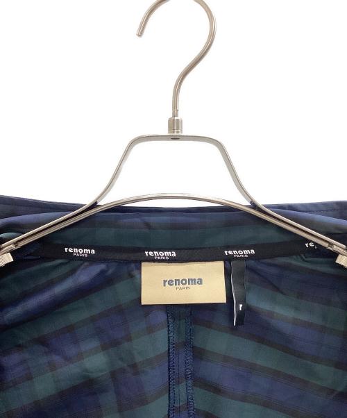 renoma（レノマ）renoma (レノマ) ゴルフウェア(トップス) グリーン×ネイビー サイズ:L 未使用品の古着・服飾アイテム