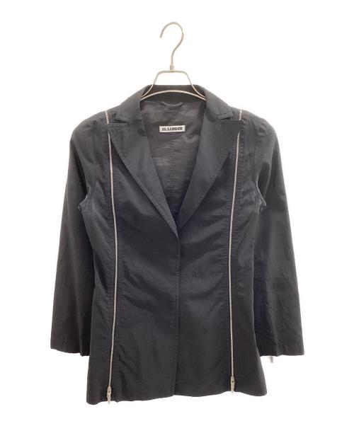 JIL SANDER（ジルサンダー）JIL SANDER (ジルサンダー) 90's サイドジップデザイン ジャケット ブラック サイズ:S (36)の古着・服飾アイテム
