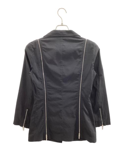 JIL SANDER（ジルサンダー）JIL SANDER (ジルサンダー) 90's サイドジップデザイン ジャケット ブラック サイズ:S (36)の古着・服飾アイテム