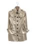BURBERRY LONDON（バーバリーロンドン）の古着「ヨークデザイン 撥水ステンカラーコート」｜ベージュ
