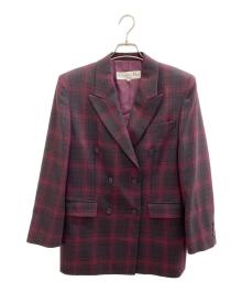 Christian Dior Sports（クリスチャン ディオールスポーツ）の古着「ダブルジャケット」｜ブラック×レッド