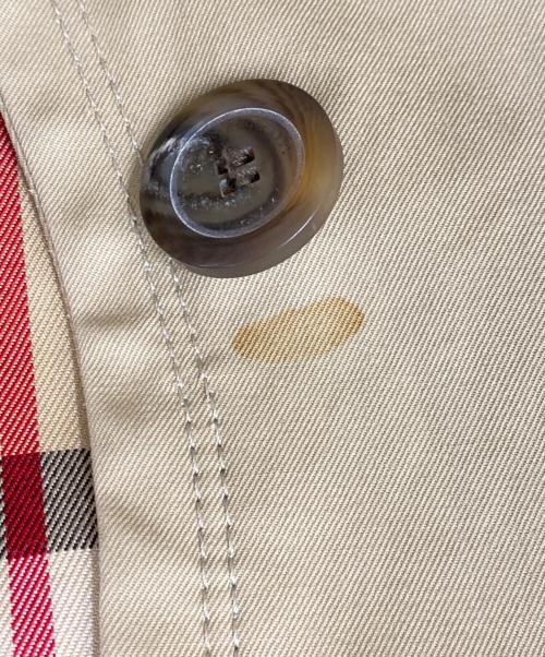 BURBERRY BLUE LABEL（バーバリー ブルー レーベル）BURBERRY BLUE LABEL (バーバリー ブルー レーベル) ショートトレンチコート カーキ サイズ:L (40)の古着・服飾アイテム