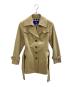 BURBERRY BLUE LABEL（バーバリー ブルー レーベル）の古着「ショートトレンチコート」｜カーキ